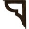 Ekena Millwork Bradford Wrought Iron Bracket, (Triple center brace), Antiqued Brass 2"W x 10"D x 12"H BKTM02X10X12TBRABS - alternate 5